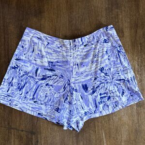 Lilly Pulitzer Franni Shorts Lilac Verbena Rock The Dock SIZE 6